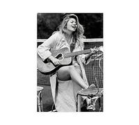 weqwe Impression sur toile Singer Louane Emera 1 - Décoration murale - Pour salon, chambre à coucher - Sans cadre : 30 x 45 cm