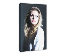 weqwe Poster sur toile Singer Louane Emera 3 - Décoration de chambre à coucher - Paysage sportif - Décoration de bureau - Cadre cadeau : 60 x 90 cm