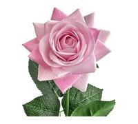 WEQYFDC Artificial Flowers Moisturizing Rose Simulation Bouquet Wedding Valentine's Day Fake(Light Pink,20pcs)