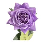 WEQYFDC Artificial Flowers Moisturizing Rose Simulation Bouquet Wedding Valentine's Day Fake(Light Purple,5pcs)