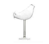 WEQYFDC Creative Cocktail Glass - Porcupine Fish/Swan/Rose/Octopus/Bird Design, Novelty Drink Cup for KTV Bar Night Party(Bird 150ml)