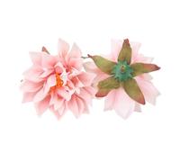 WEQYFDC Flower Heads Artificial for Home Decor Fall Flowers Wedding Party Wreath Silk Dahlia Crafts Fake(Pink,20PCS)