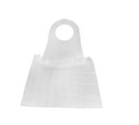 WEQYFDC Lot de 100 tabliers en plastique blanc, imperméables et résistants aux taches, for la cuisine, peinture, les restaurants, accessoires