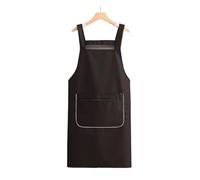 WEQYFDC Tablier de cuisine imperméable à l'huile, tablier chef for femmes et hommes, avec poche avant, accessoires nettoyage la vaisselle, tabliers(Black 1Pcs)