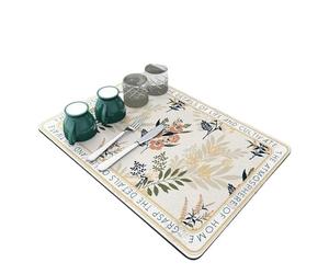 WEQYFDC Tapis De Bureau Tapis Absorbant for Machine à café, Grand égouttoir de Cuisine, séchage Rapide