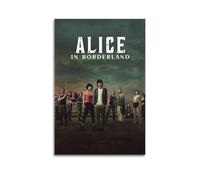 WEQYWEY Poster sur toile Alice in Borderland 2020 - Décoration murale vintage avec musique et films - Décoration pour salon, chambre à coucher - 60 x 90 cm