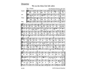 Wer nur den lieben Gott lässt walten-Kantate. Chormusik des 19. Jahrhunderts.Chorpartitur [Import]