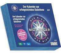 Wer wird Millionär 2027: Tagesabreißkalender 15x12 cm mit 313 Quizfragen und Rätseln, mit Originalfragen aus der RTL-Sendung