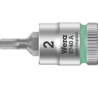 Wera 8740 A 05003330001 6 pans intérieurs Douille-embout 2 mm 1/4\ (6.3 mm)