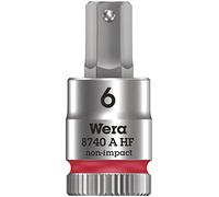 Wera 8740 A 05003337001 6 pans intérieurs Douille-embout 6 mm 1/4 (6.3 mm) G