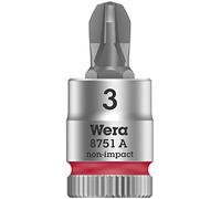 Wera 8751 A 05003352001 cruciforme Phillips Douille-embout PH 3 1/4\ (6.3 mm)