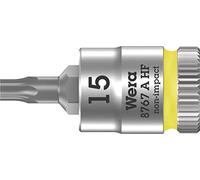 Douille-embout à emmanchement 1/4' avec fonction de retenue 8767 A HF TORX 15 x 28 mm WERA - 05003363001