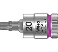 Wera 8767 A HF TORX® Douille-embout TORX® HF Zyklop à emmanchement 1/4" avec fonction de retenue, TX 20 x 28 mm Quantité:1