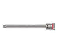 Wera 05003371001 8767 A HF Torx Douille-Embout Zyklop à emmanchement 1/4" avec fonction de retenue, Tx 27 x 100 mm, Rouge
