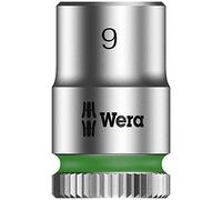 Wera 05003508001 8790 Hma Douille Zyklop à emmanchement 1/4", 9.0 mm, Argent/vert