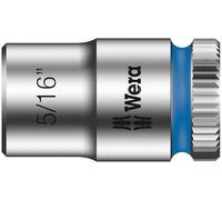 Wera 05003518001 8790 HMA Douille Zyklop à emmanchement 1/4", 5/16 pouce, Argent/bleu