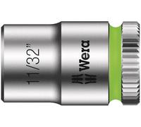 Wera 05003519001 8790 HMA Douille Zyklop à emmanchement 1/4", 11/32 pouce, Vert