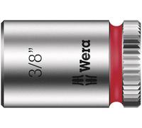Wera 05003520001 8790 HMA Douille Zyklop à emmanchement 1/4", 3/8 pouce, Argent/rouge