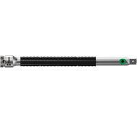 Wera 05003531001 8796 LA Rallonge Zyklop « flexible-lock » avec bague à rotation rapide, longue, 1/4", 1/4 pouce x 150.0 mm, Argent/noir
