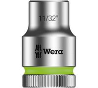 Wera 05003571001 8790 HMB Douille Zyklop à emmanchement 3/8", 11/32 pouce, Vert