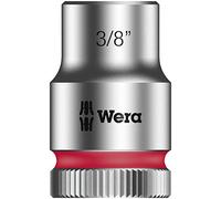 Wera 05003572001 8790 HMB Douille Zyklop à emmanchement 3/8", 3/8 pouce, Argent/rouge