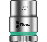 Wera 05003574001 8790 HMB Douille Zyklop à emmanchement 3/8", 1/2 pouce, Argent/turquoise