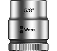 Wera 05003576001 8790 HMB Douille Zyklop à emmanchement 3/8", 5/8 pouce, Argent/noir