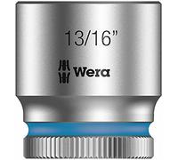 Wera 05003579001 8790 HMB Douille Zyklop à emmanchement 3/8", 13/16 pouce, Argent