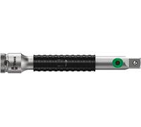 Wera 05003591001 8796 SB Rallonge Zyklop « flexible-lock » avec douille à rotation rapide, courte, 3/8", 3/8 pouce x 125.0 mm, Argent/noir