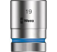 Wera 05003610001 8790 HMC Douille Zyklop à emmanchement 1/2", 19.0 mm, Argent/bleu