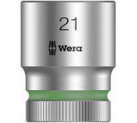 Wera Douille 05003612001 – 6 pans extérieurs 21 mm, longueur 37 mm, carré 1/2 (12.5 mm) – 1 pc
