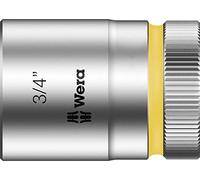 Wera 05003625001 8790 HMC Douille Zyklop à emmanchement 1/2", 3/4 pouce, Argent/jaune