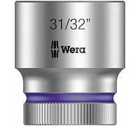 Wera 05003630001 8790 HMC Douille Zyklop à emmanchement 1/2", 31/32 pouce, Argent