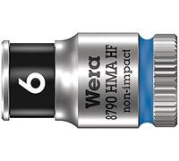 Wera 05003721001 8790 Hma HF Douille Zyklop à emmanchement 1/4", 6, 0 mm, Bleu