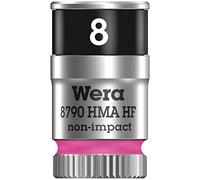 Wera 05003723001 8790 HMA HF Douille Zyklop à emmanchement 1/4", 8, 0 mm, Rose Vif