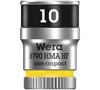 Wera 05003725001 8790 HMA HF Douille Zyklop à emmanchement 1/4", 10, 0 mm, Jaune Clair