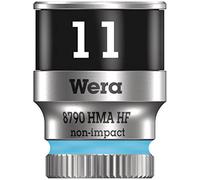 Wera 05003726001 8790 HMA HF Douille Zyklop à emmanchement 1/4", 11, 0 mm, Cyan