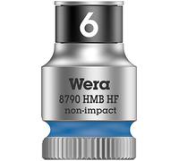 Wera 05003740001 8790 HMB HF Douille Zyklop à emmanchement, Bleu Pétrole