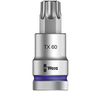 Wera 05003838001 8767 C HF TORX Embouts à douille TORX HF Zyklop à emmanchement 1/2" avec fonction de retenue, TX 60 x 60 mm, Violet