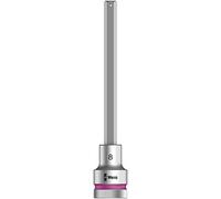 Wera 05003844001 8740 C HF Embouts à douille HF Zyklop à emmanchement 1/2" avec fonction de retenue, 8.0 x 140 mm, Rose