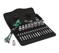 Wera 05004019001 Zyklop Speed-Ensemble de cliquets 8100 SA 9-pcs, Multicolore, 1/4 Zoll zöllig, 28-tlg G