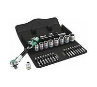 Wera Jeu de cliquets Zyklop Speed 8100 SB 9 Emmanchement 1 cm (SAE) 28 pièces