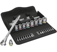Wera 05004050001 29 Pièces 8100 SB 10 Zyklop Metal Jeu De Clés À Cliquet Et Douilles - 3/8"