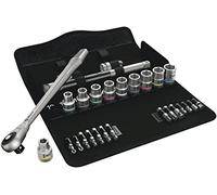 Wera 05004077001 8100 SC 7 Jeu cliquet Zyklop Metal avec carré mâle traversant, à carré 1/2“, métrique, 28 pièces