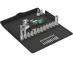 Wera 05004175001 27 Pièces Bicycle Set 7 Jeu De Clés À Cliquet Et Douilles Dans Un Étui - 3/8 »