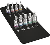 Wera WERA Coffret de douilles tournevis pour 6 pans creux, carré 1/2 pouce 9 pièces Quantité:1