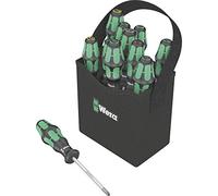 Wera Jeu de tournevis Kraftform 2go 300 pour l'atelier 11 pièces (fente, Pozidriv, Phillips, TX)