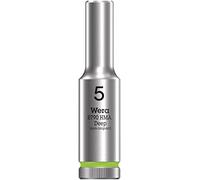 Wera 05004501001 8790 HMA Deep Douille 1/4", Vert Clair, 5.0 mm