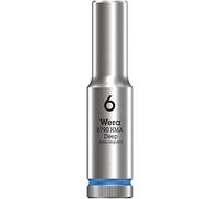 Wera 05004503001 8790 HMA Deep Douille 1/4", Bleu Pétrole, 6.0 mm