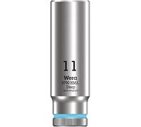 Wera 05004508001 8790 HMA Deep Douille 1/4", Cyan, 11.0 mm